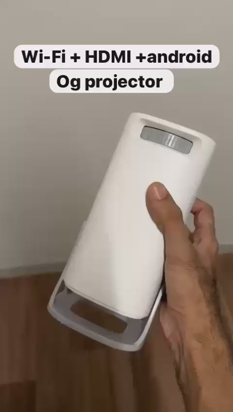 Mini Smart Android Projector With 4K Decoding FHD Display | Built-in OS | Wireless Screen Mirroring | Ultra Portable Design
